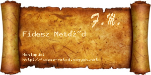 Fidesz Metód névjegykártya